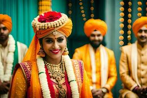 indian wedding in bangalore. AI-Generated photo