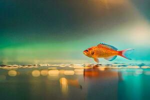 photo wallpaper the fish, water, the light, the fish, the light, the fish,. AI-Generated