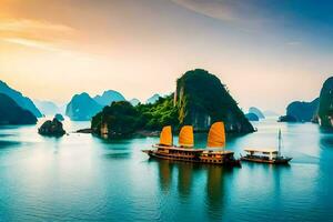 the best places to visit in vietnam. AI-Generated photo