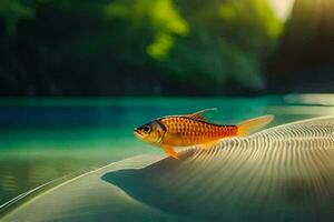 goldfish, water, fish, water, fish, water, fish, water, fish,. AI-Generated photo