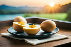 el huevo es el más popular comida en el mundo. generado por ai foto