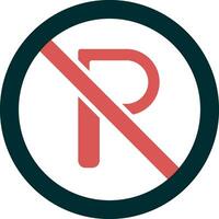 No Parking Vector Icon