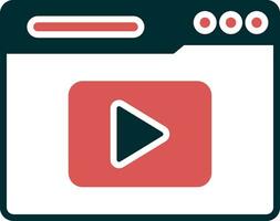 Video Streaming Vector Icon