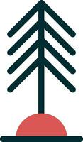 icono de vector de árbol de pino