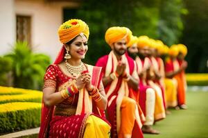 indian wedding ceremony in jaipur. AI-Generated photo