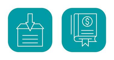 Finance and Archive Icon vector