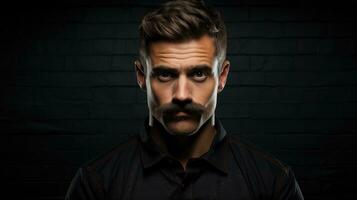 movember temática retratos diverso facial pelo antecedentes con vacío espacio para texto foto