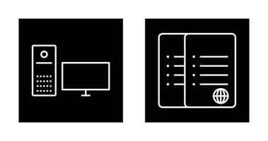 computadora y corrompido datos icono vector