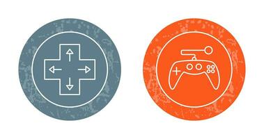 Direction Key and Gaming Control Icon vector
