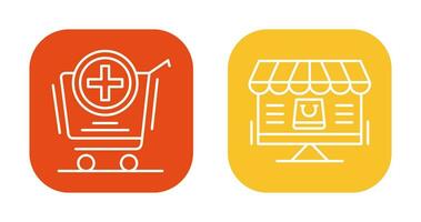 Add to Cart and Online Shopping Icon vector