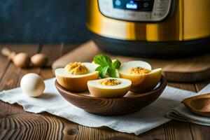 how to make hard boiled eggs in the instant pot. AI-Generated photo