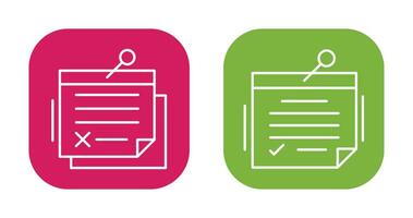 Note and Note Icon vector