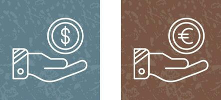 Dollar and Euro Icon vector