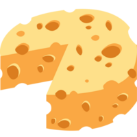 FREE Illustration Cheese Flat Design png