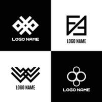 Professional Shapes logo design 2024 vector