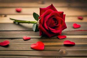 el Rosa es el símbolo de amor y romance, y el rojo color es el color de amor. generado por ai foto