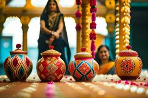 indian wedding decor ideas. AI-Generated photo