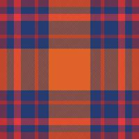 Plaid check pattern. Seamless fabric texture. Tartan textile print. vector