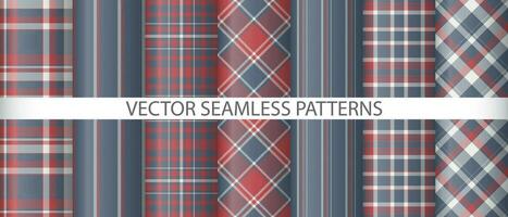 Set tartan vector background. Texture pattern plaid. Check seamless textile fabric.