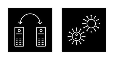 virus and network files  Icon vector