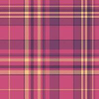 Plaid check textile of pattern fabric background with a texture seamless vector tartan.