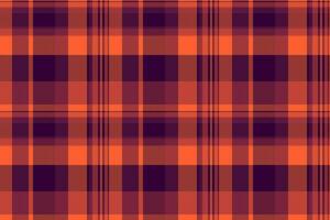 Seamless tartan fabric of pattern check background with a vector plaid texture textile.