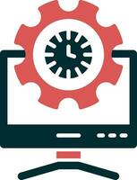 icono de vector de computadora