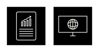 data files and weather global Icon vector