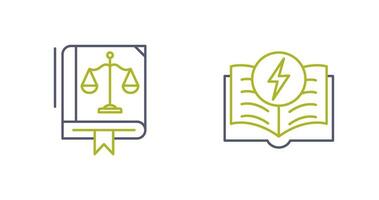 Law and Electricity Icon vector