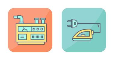 Generator and Iron Icon vector