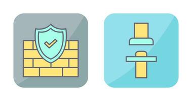 Firewall and Seat  Icon vector