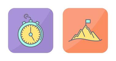 Deadline and Mission Icon vector