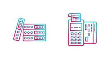 Binders and Pos terminal Icon vector