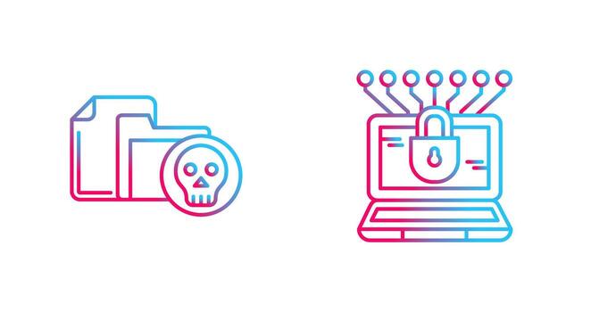 Infected File and Money Hacking Icon vector