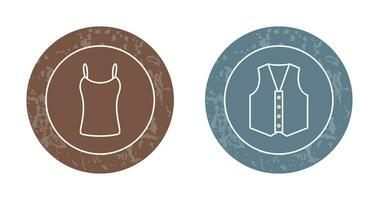 Ladies Vest and safety Icon vector