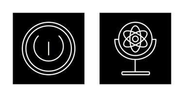 Gyroscope and Power Icon vector