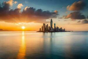 the city of hong kong, hong kong, hong kong, h. AI-Generated photo
