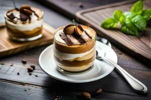 the best coffee desserts. AI-Generated photo