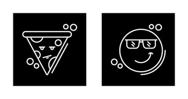 Pizza and Cool Icon vector