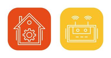 Home Automation and Router Icon vector