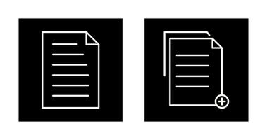 document and two files  Icon vector