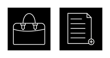 add file and case  Icon vector