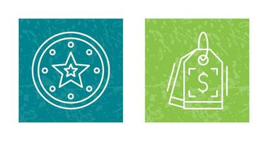 Recommended and Price Tag Icon vector