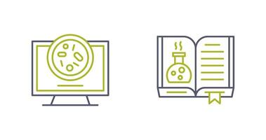 Petri Dish and Chemical Icon vector