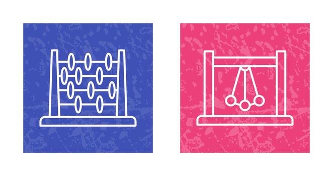 Abacus and Pendulum Icon vector