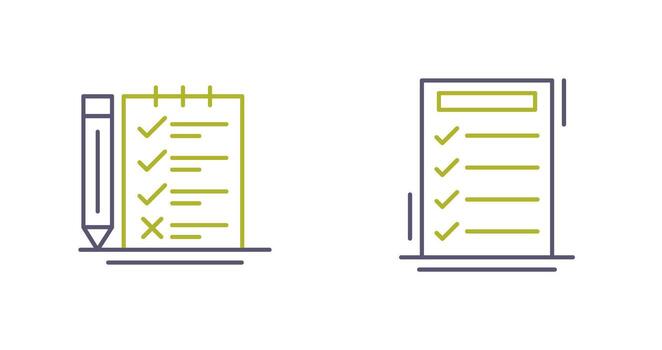 Survey Checklist and To do List Icon vector