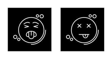 Disgusted and Dead Icon vector