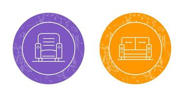 Armchair and Sofa Icon vector