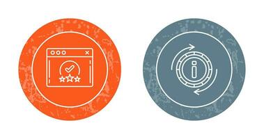 rating and refresh  Icon vector