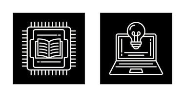 Cpu and Lamp Icon vector